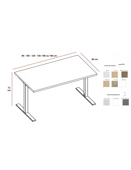 Bureau droit Idea Tube – Quadrifoglio