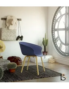 Lot de 4 chaises visiteurs Hop – Mobel Linea.