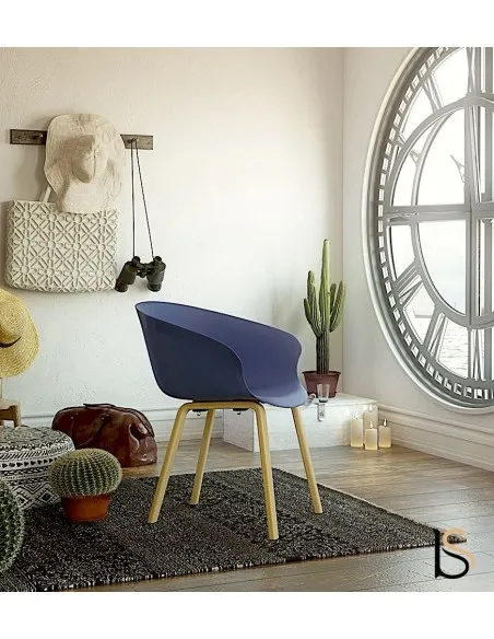 Lot de 4 chaises visiteurs Hop – Mobel Linea.