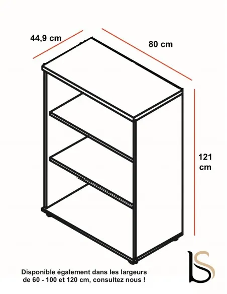 dimensions etagere bois mobel linea