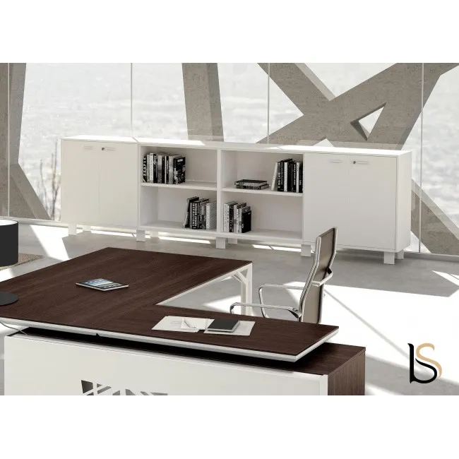 Grande armoire de bureau blanche – Quadrifoglio