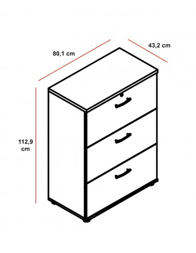 Armoire avec tiroirs pour le classement des dossiers suspendus