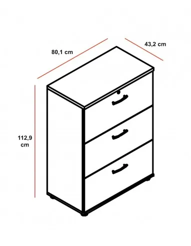 Armoire avec tiroirs pour le classement des dossiers suspendus