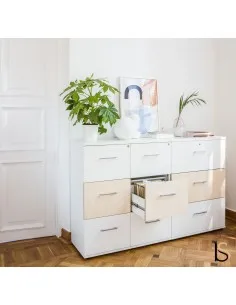 Armoire avec tiroirs pour le classement des dossiers suspendus