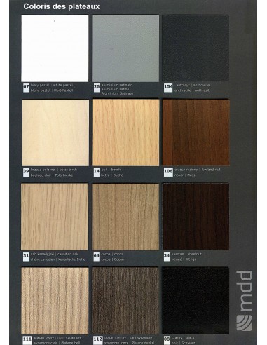 Table de réunion rectangulaire Ogi A – MDD