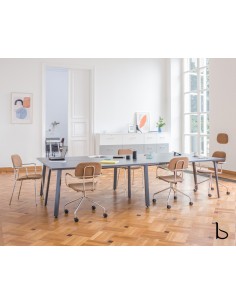 Table de réunion rectangulaire Ogi A – MDD