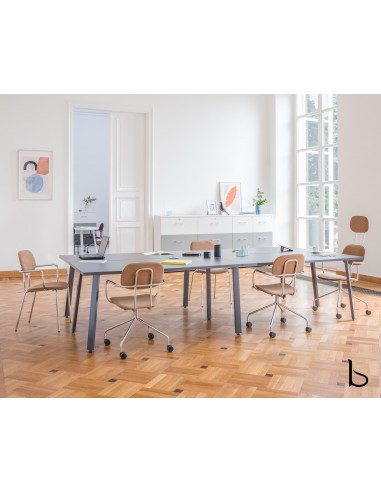 Table de réunion rectangulaire Ogi A – MDD