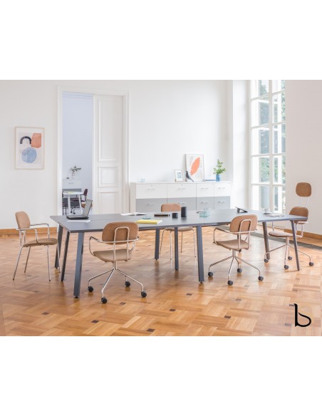 Table de réunion rectangulaire Ogi A – MDD