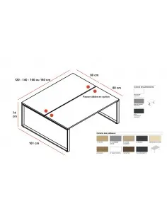 Bureau Bench 4 personnes Ogi Q – MDD 2