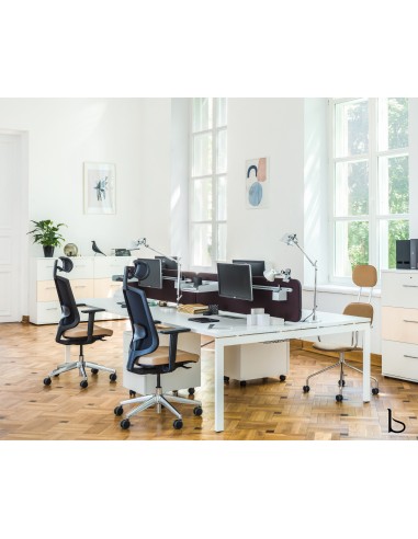 Bureau Bench 4 personnes Ogi U – MDD
