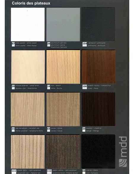 Bureau Bench 4 personnes Ogi U – MDD