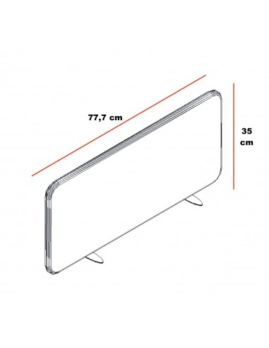Cloisonnette de séparation en tissu - MDD