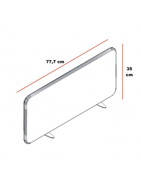Cloisonnette de séparation en tissu - MDD