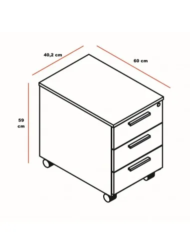Caisson mobile exécutif Quando - MDD