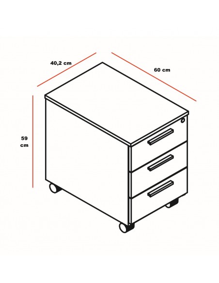 Caisson mobile exécutif Quando - MDD