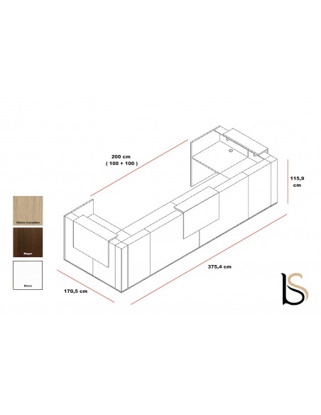 Comptoir d’accueil lumineux TERA - MDD