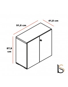 Armoire à portes battantes Mito - MDD 2