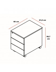 Caisson mobile exécutif Mito - MDD 2