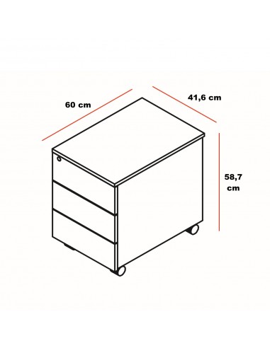 Caisson mobile exécutif Mito - MDD