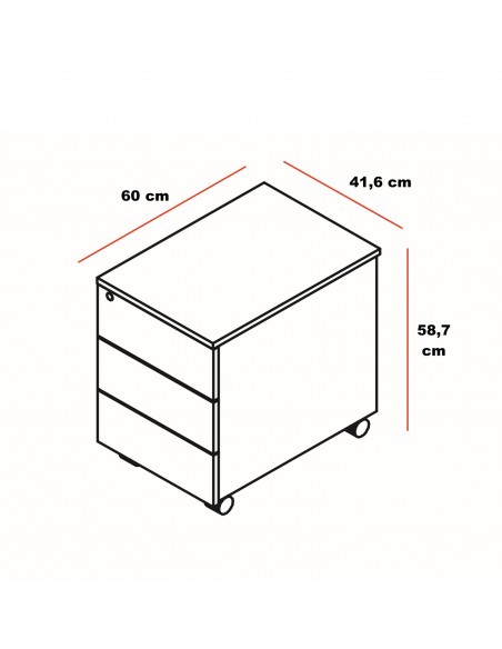 Caisson mobile exécutif Mito - MDD