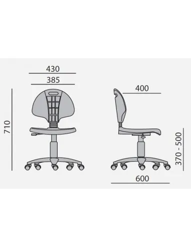 Chaise technique en polyuréthane - SOKOA
