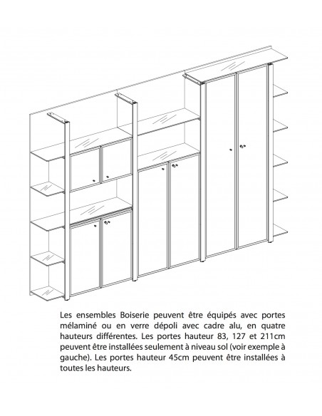 Armoire bibliothèque collection Boiserie – Officity