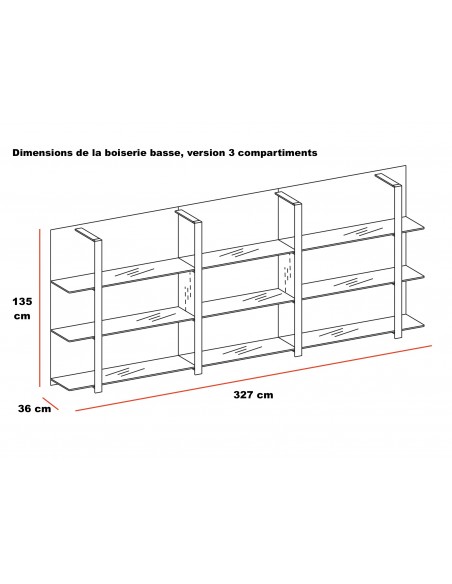 Armoire bibliothèque collection Boiserie – Officity