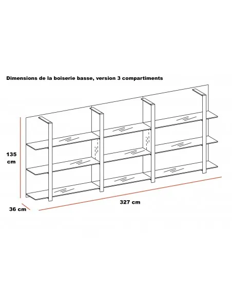 Armoire bibliothèque collection Boiserie – Officity