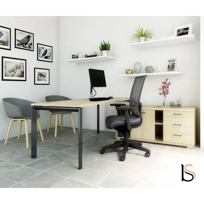 Bureau de Direction Star avec crédence - Mobel Linea