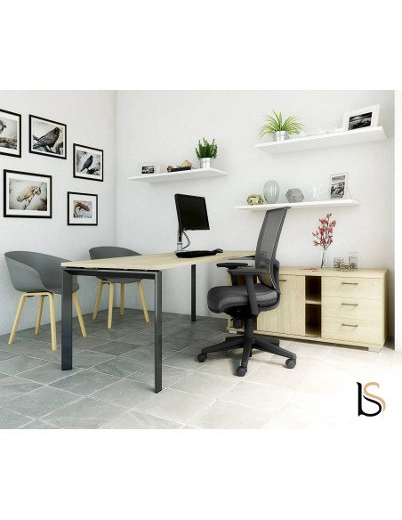 Bureau de Direction Star avec crédence - Mobel Linea