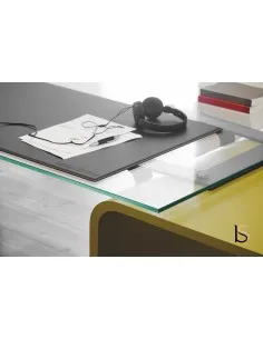 Sous-main encastré pour bureau Larus en verre - Dellarovere