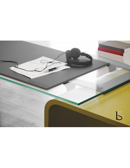 Sous-main encastré pour bureau Larus en verre - Dellarovere