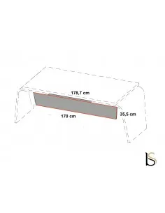Voile de fond pour bureau Larus - Dellarovere 2