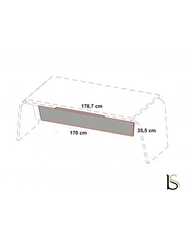 Voile de fond pour bureau Larus - Dellarovere