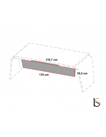 Voile de fond pour bureau Larus - Dellarovere