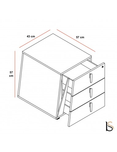 Caisson mobile pour bureau Larus - Dellarovere
