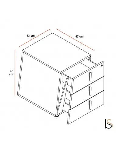 Caisson mobile pour bureau Larus - Dellarovere