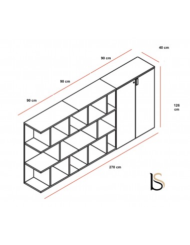 Composition d’armoires Larus – Dellarovere.