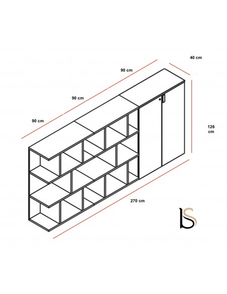 Composition d’armoires Larus – Dellarovere.