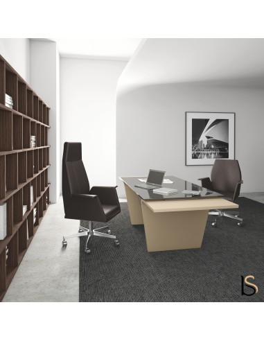 Bureau de Direction Larus en verre – Dellarovere