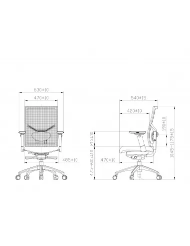 Fauteuil de bureau haut de gamme avec dossier résille.
