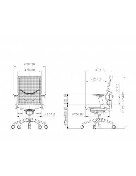Fauteuil de bureau haut de gamme avec dossier résille.