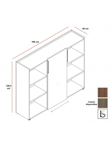 Armoire à porte coulissante Segno – Dellarovere.
