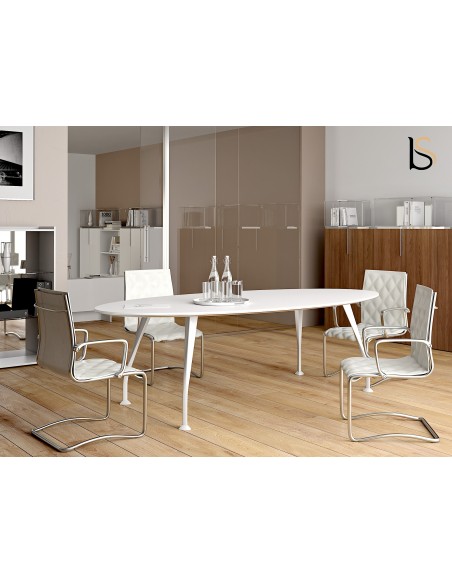 Table de réunion Segno forme ovale – Dellarovere