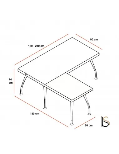 Bureau de Direction Segno avec retour – Dellarovere