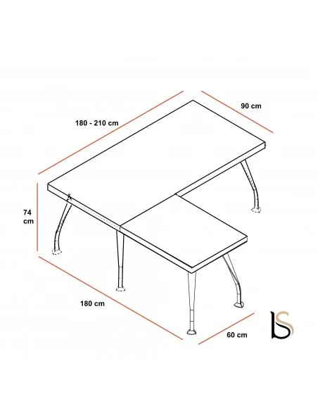 Bureau de Direction Segno avec retour – Dellarovere