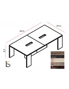 Table de réunion Lithos pour 6 à 8 personnes – Dellarovere 2