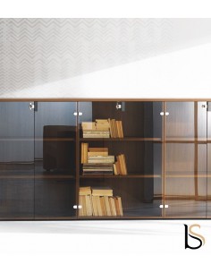 Bibliothèque vitrée Lithos – Dellarovere.