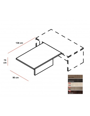 Extension pour bureau Lithos – Dellarovere