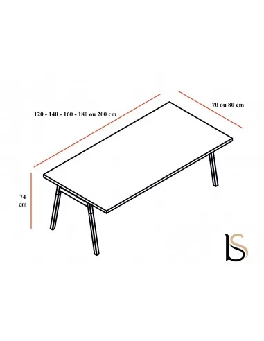Bureau individuel Ogi Wood - MDD